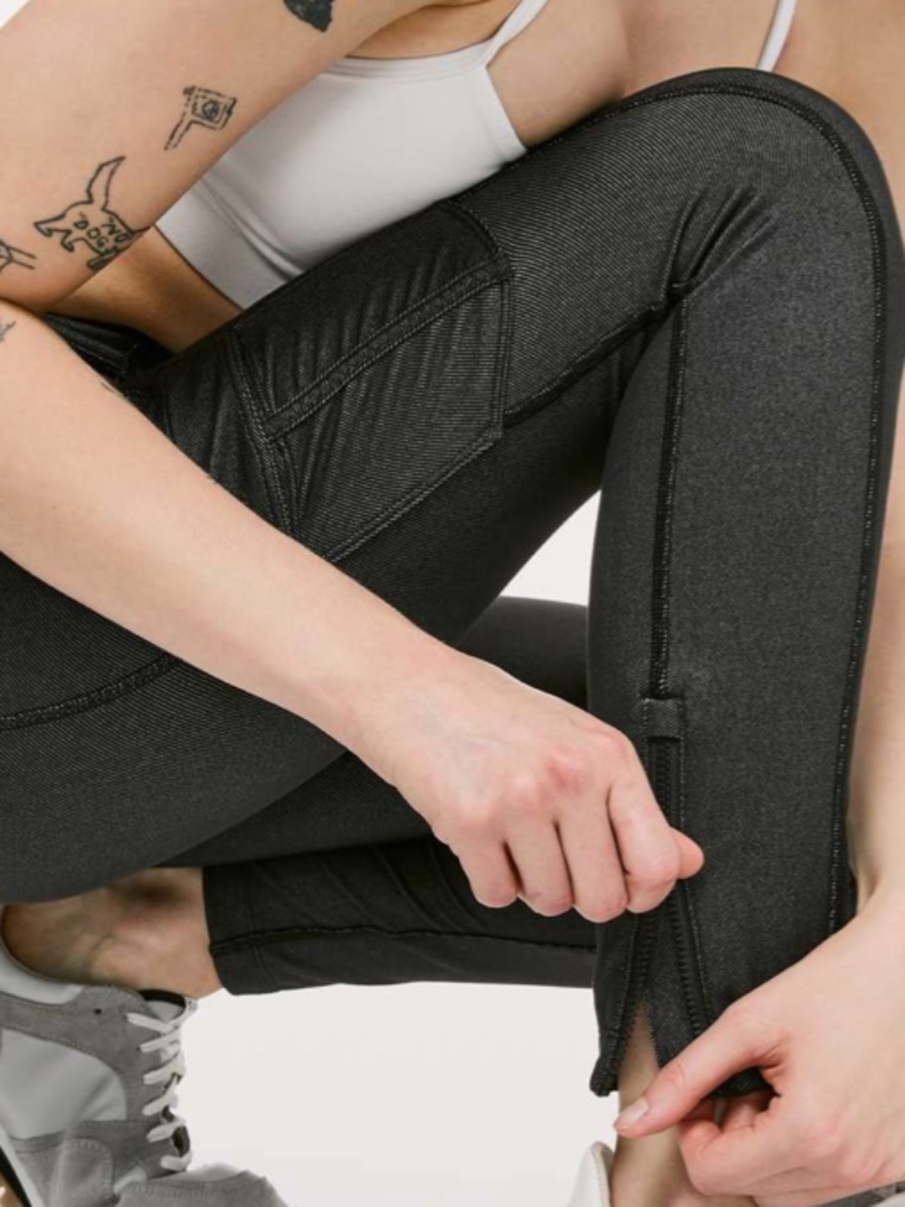Lululemon Scenic Route 7/8 Tight *25" Black SZ 12